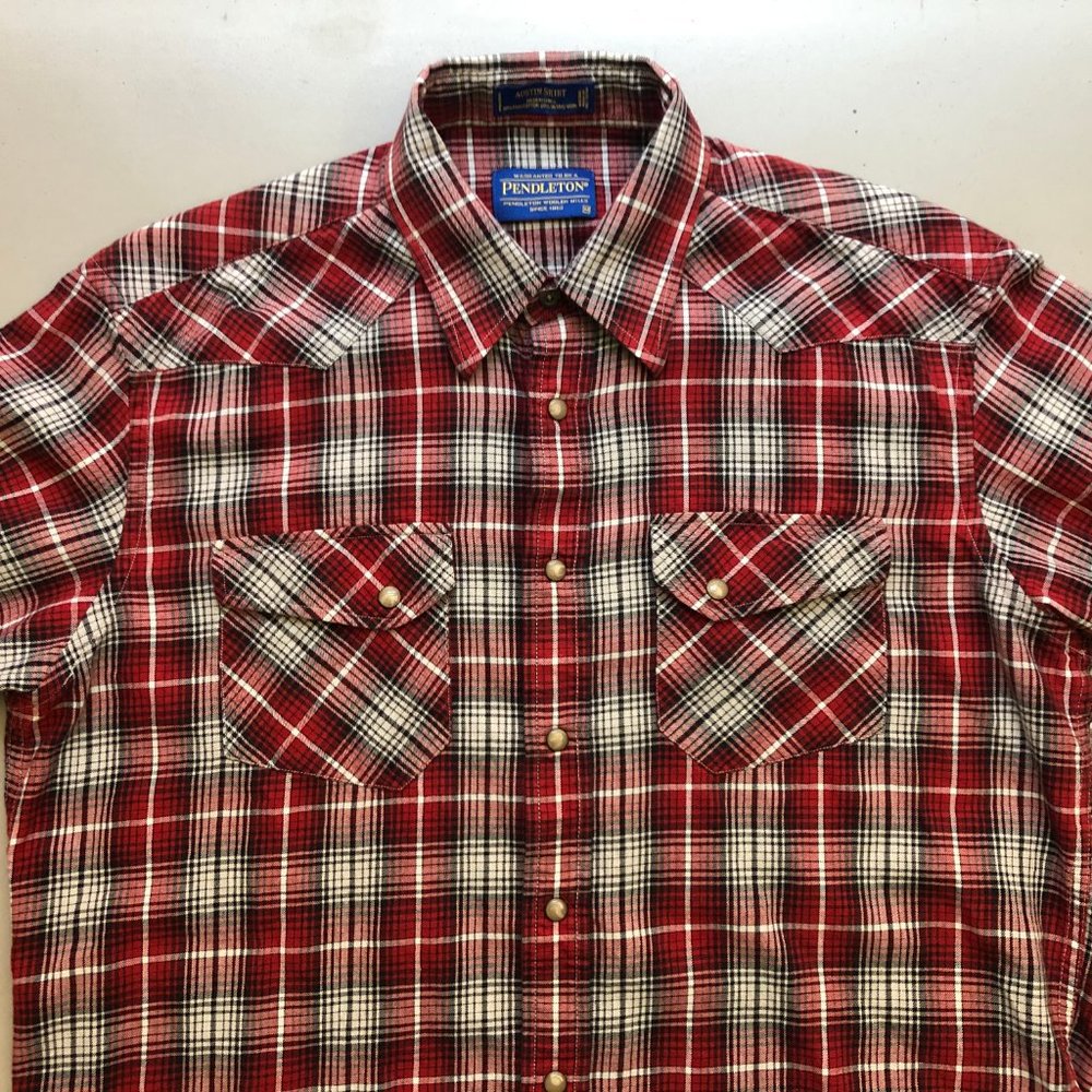 Men’s Pendleton Western Flannel Pearl Snap Shirt